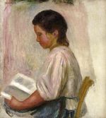 Ренуар Девочка за чтением 1904г